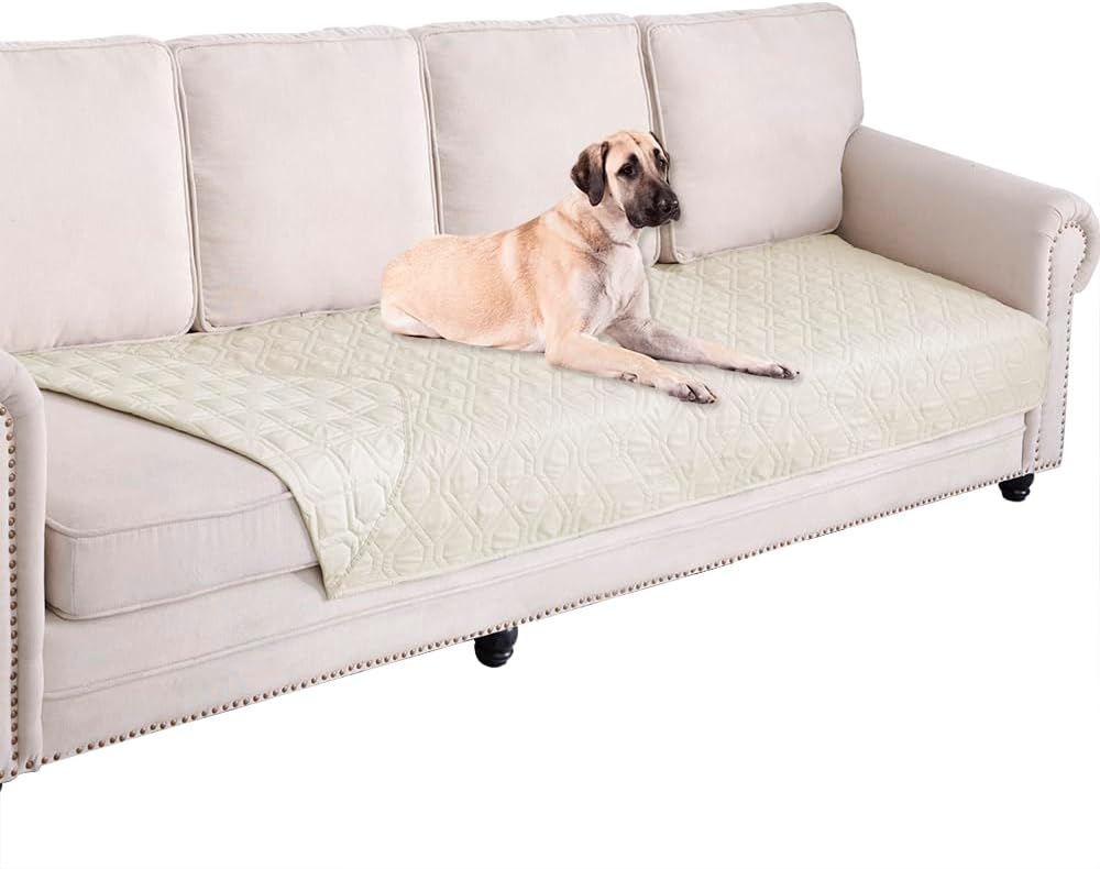 Waterproof Dog Bed Cover Pet Blanket for Furniture Bed Couch Sofa Reversible - Colors A