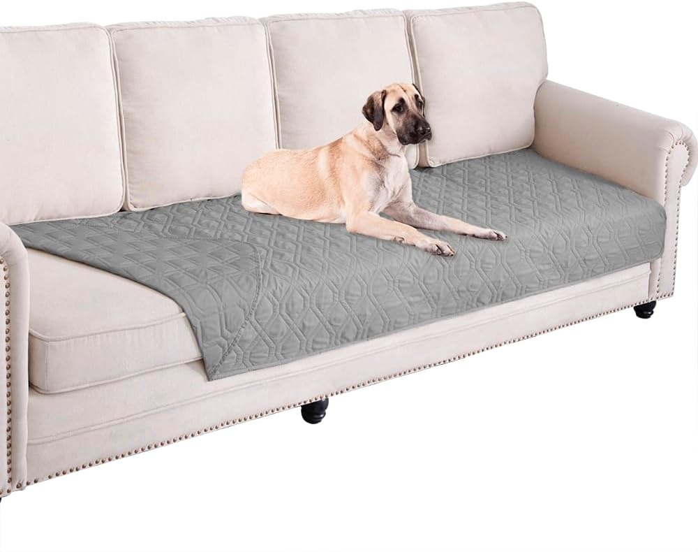 Waterproof Dog Bed Cover Pet Blanket for Furniture Bed Couch Sofa Reversible - Colors A