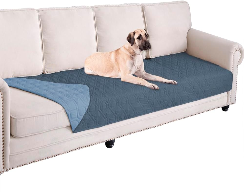 Waterproof Dog Bed Cover Pet Blanket for Furniture Bed Couch Sofa Reversible - Colors A