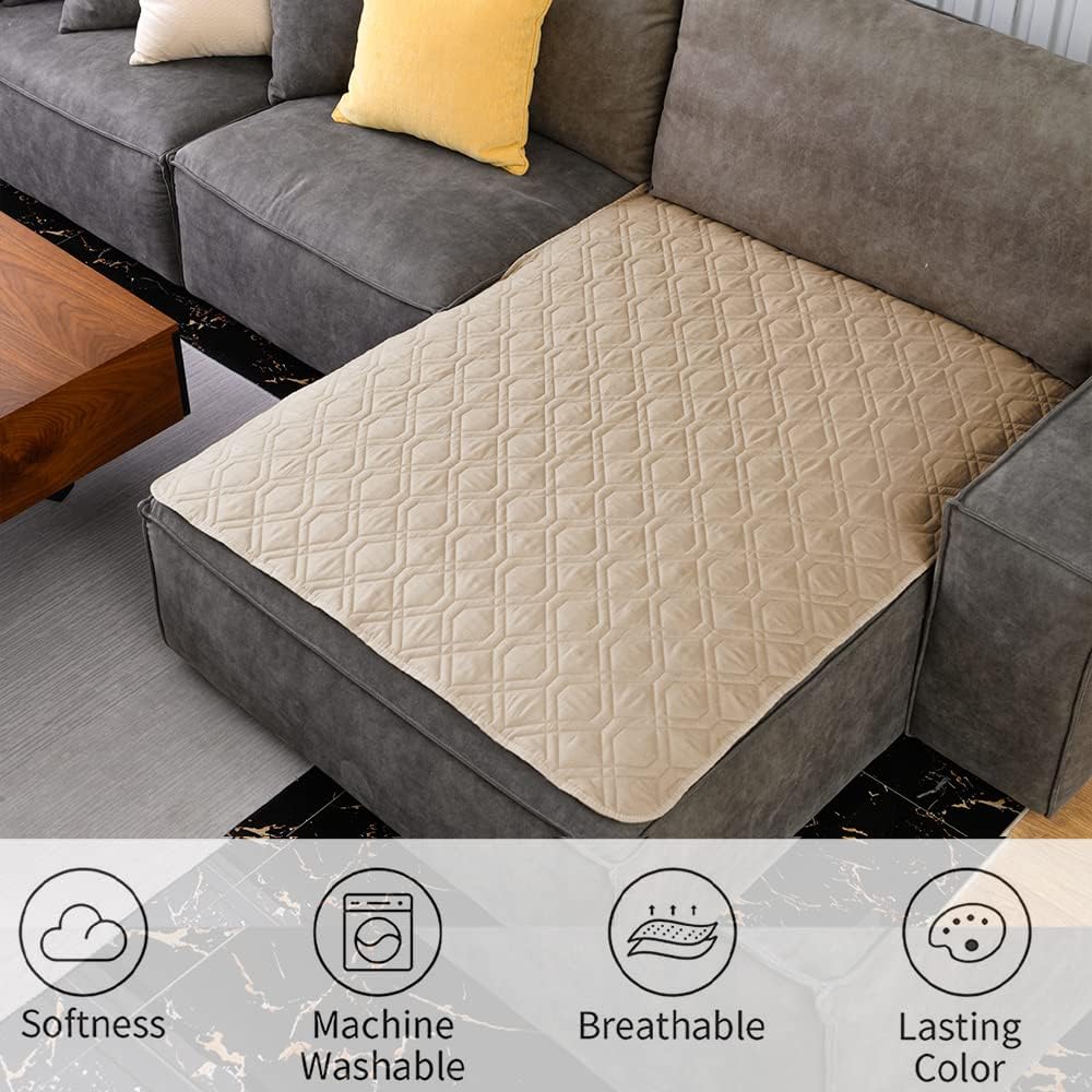 Waterproof Dog Bed Cover Pet Blanket for Furniture Bed Couch Sofa Reversible - Colors A
