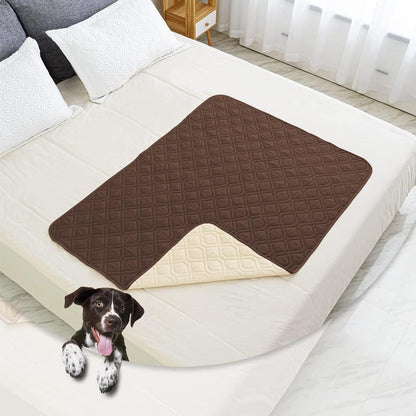 Waterproof Dog Bed Cover Pet Blanket for Furniture Bed Couch Sofa Reversible - Colors A