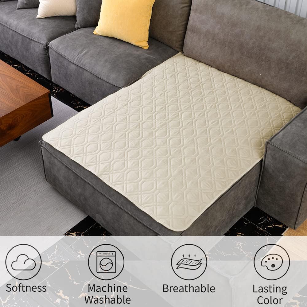 Waterproof Dog Bed Cover Pet Blanket for Furniture Bed Couch Sofa Reversible - Colors A