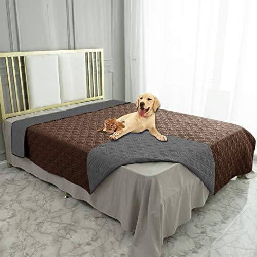 Waterproof Dog Bed Cover Pet Blanket for Furniture Bed Couch Sofa Reversible - Colors A
