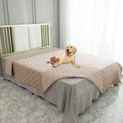 Waterproof Dog Bed Cover Pet Blanket for Furniture Bed Couch Sofa Reversible - Colors A