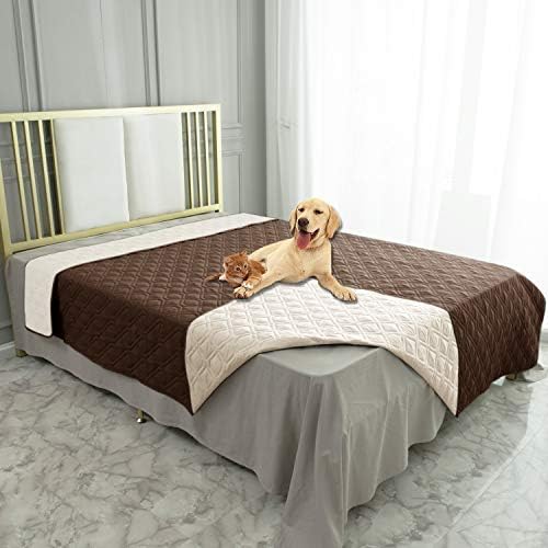 Waterproof Dog Bed Cover Pet Blanket for Furniture Bed Couch Sofa Reversible - Colors A