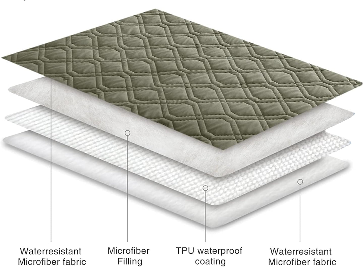 Waterproof Dog Bed Cover Pet Blanket for Furniture Bed Couch Sofa Reversible - Colors A