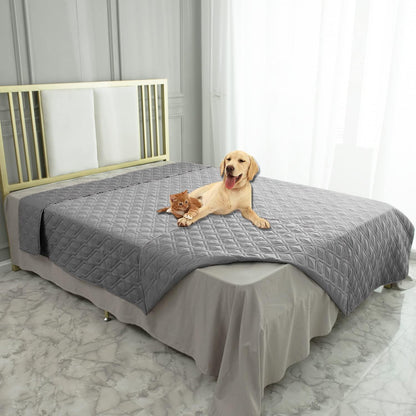 Waterproof Dog Bed Cover Pet Blanket for Furniture Bed Couch Sofa Reversible - Colors A