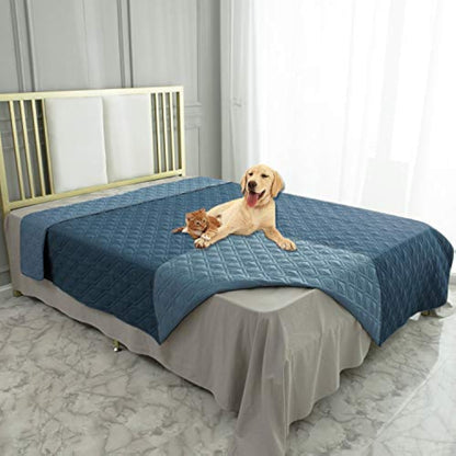 Waterproof Dog Bed Cover Pet Blanket for Furniture Bed Couch Sofa Reversible - Colors A