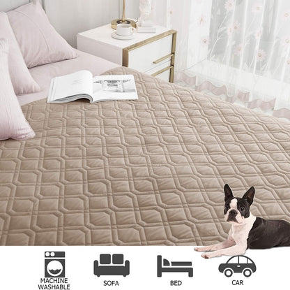 Waterproof Dog Bed Cover Pet Blanket for Furniture Bed Couch Sofa Reversible - Colors A