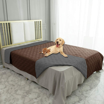 Waterproof Dog Bed Cover Pet Blanket for Furniture Bed Couch Sofa Reversible - Colors A