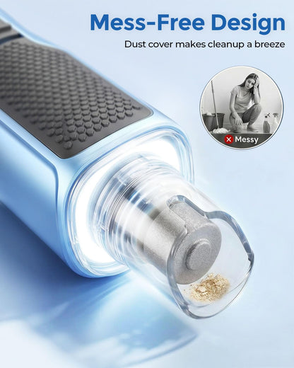 7-Speed Quiet Dog & Cat Nail Grinder with 360° LED for Thick Nails
