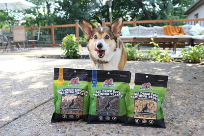 Pet Products All-Natural Air Dried Beef Training Treats for Puppies & Dogs – Grain-Free Single Protein Rewards Made in USA for Small, Medium, & Large Breeds - 8 oz Resealable Bag