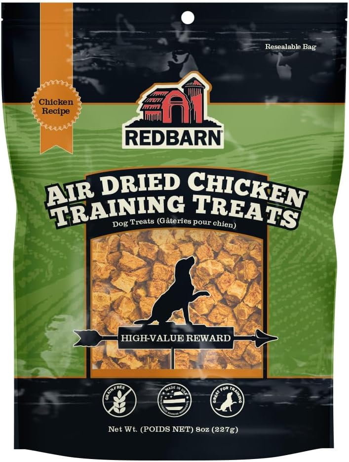 Pet Products All-Natural Air Dried Beef Training Treats for Puppies & Dogs – Grain-Free Single Protein Rewards Made in USA for Small, Medium, & Large Breeds - 8 oz Resealable Bag