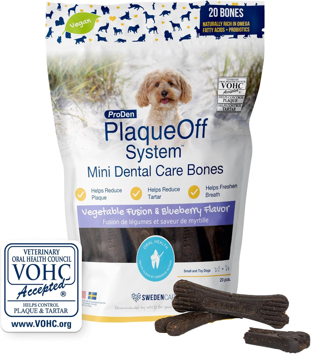 Dental Bones for Dogs - Turkey & Cranberry - 17 oz