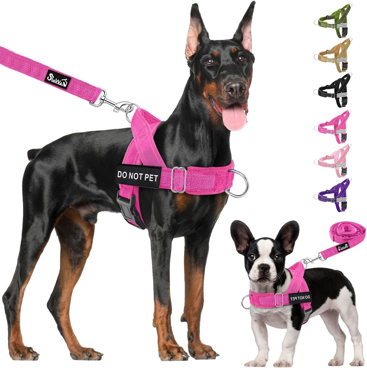 No Pull Dog Harness and Leash Set, Soft Padded for Large Medium Dog