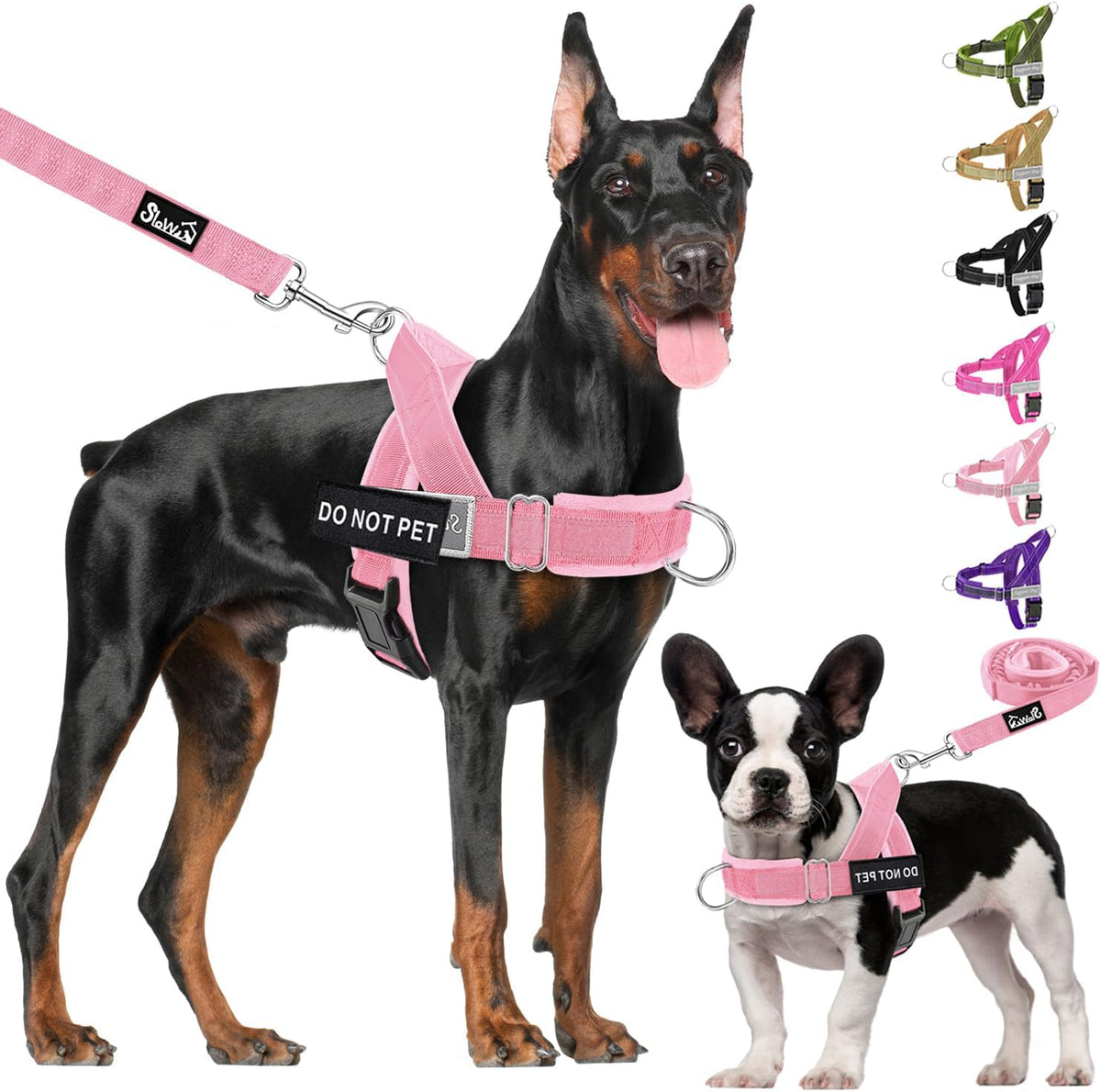 No Pull Dog Harness and Leash Set, Soft Padded for Large Medium Dog