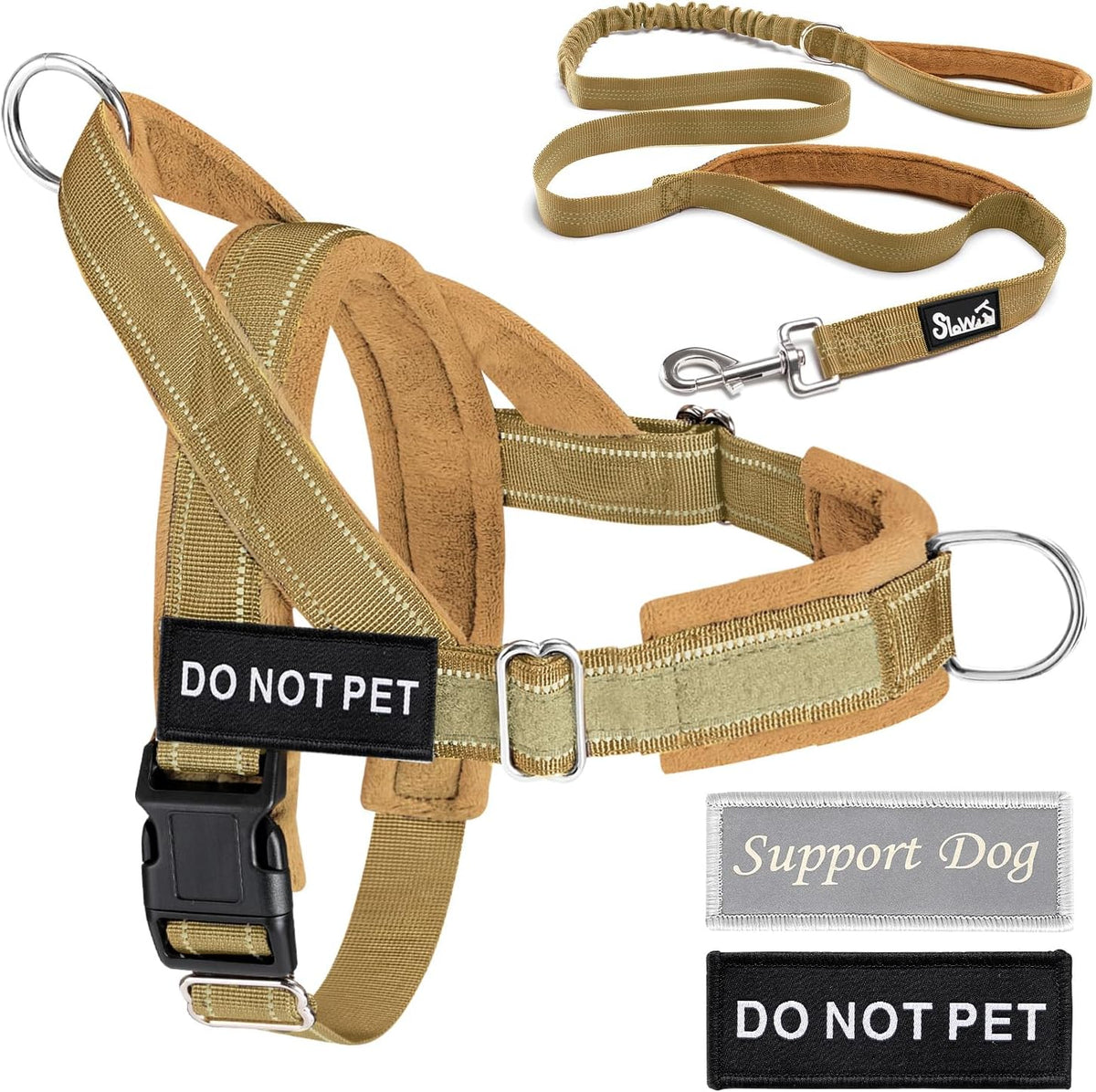 No Pull Dog Harness and Leash Set, Soft Padded for Large Medium Dog