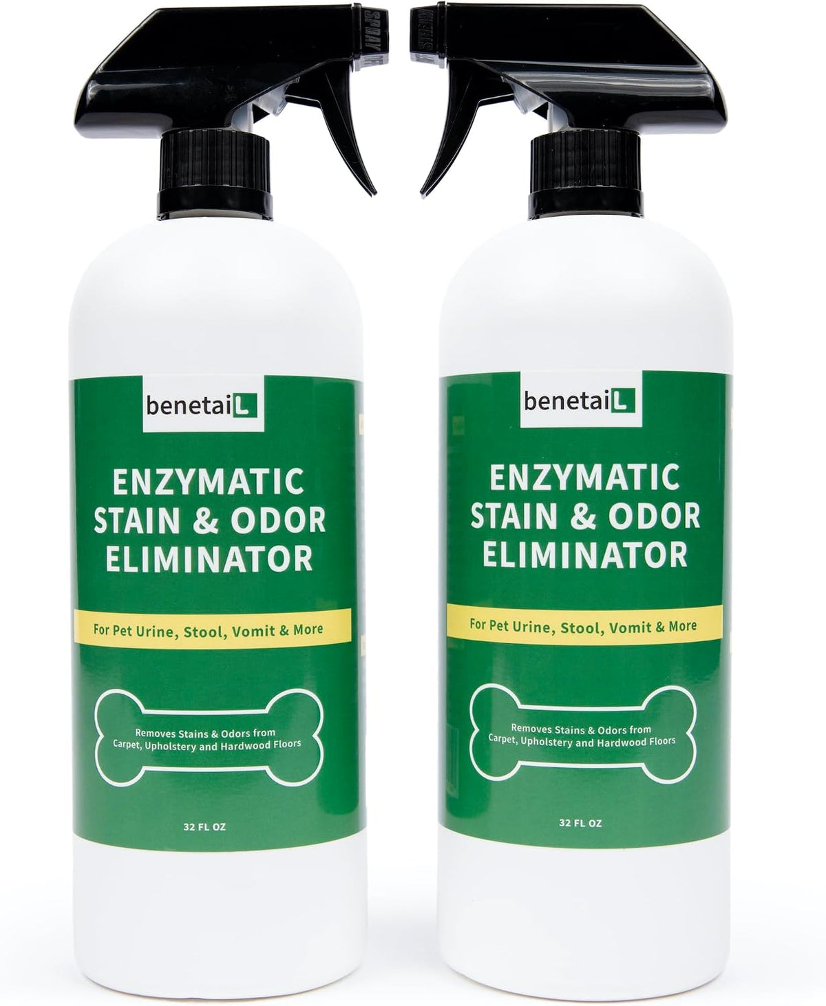 Enzymatic Cleaner for Dog & Cat Urine, Stain & Odor Remover, 32oz
