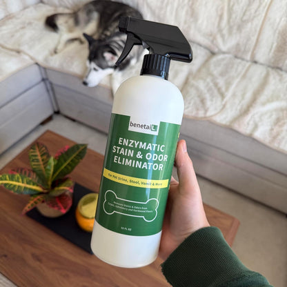 Enzymatic Cleaner for Dog & Cat Urine, Stain & Odor Remover, 32oz