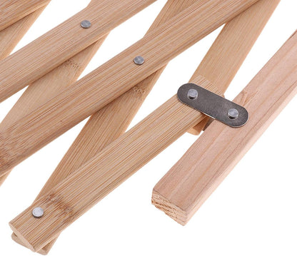 Wood Pet Expanding Swing Gate - Adjustable Dog Gate for Doorways, Hallways, Stairs - 18.9x39.37inch