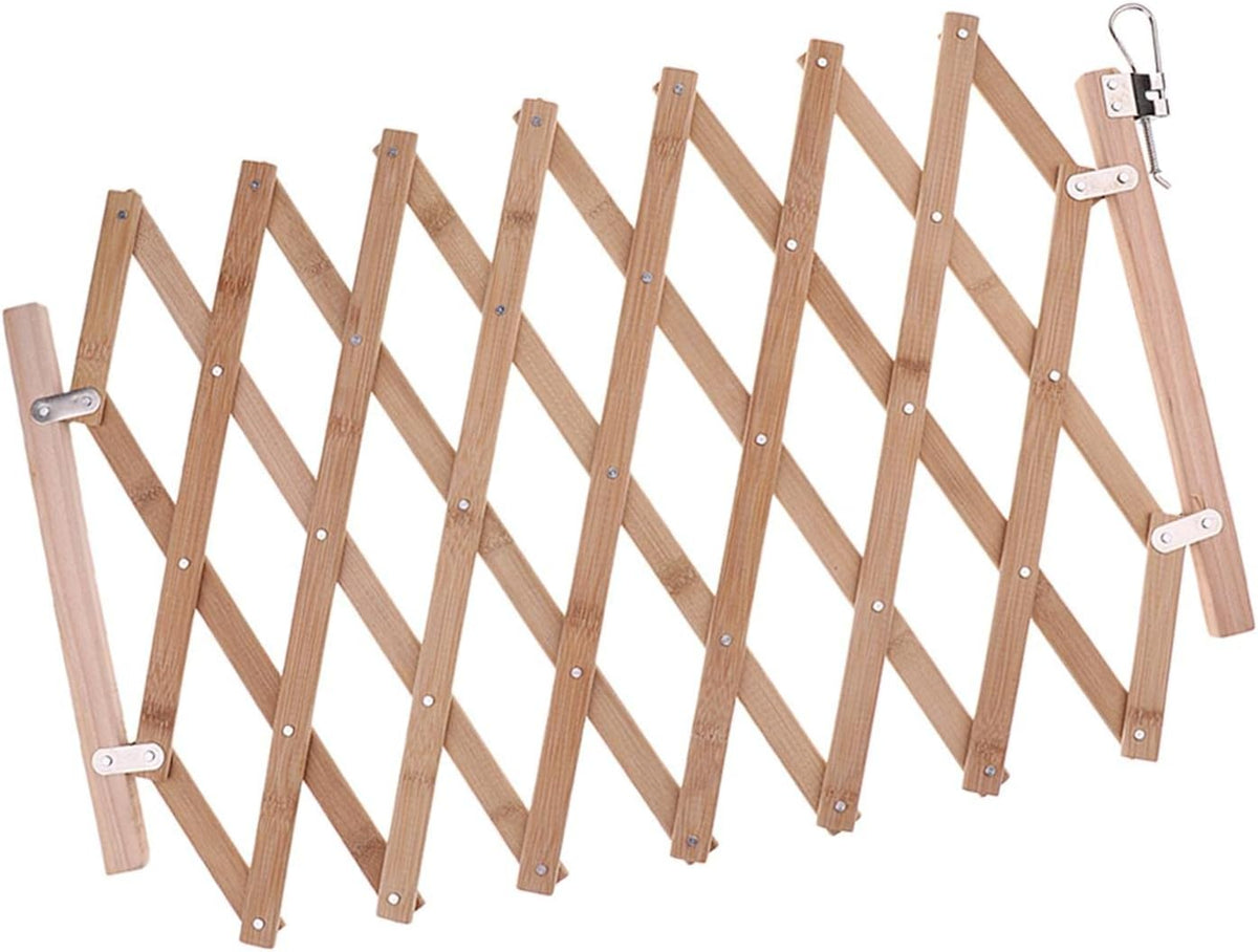Wood Pet Expanding Swing Gate - Adjustable Dog Gate for Doorways, Hallways, Stairs - 18.9x39.37inch