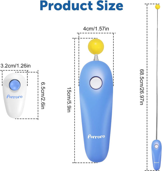 Cat Training Clicker Kit – Includes Finger Clicker and Target Stick – Perfect for Positive Reinforcement, Behavior & Obedience Training Indoors & Outdoors – Suitable for Dogs, Birds & Small Pets