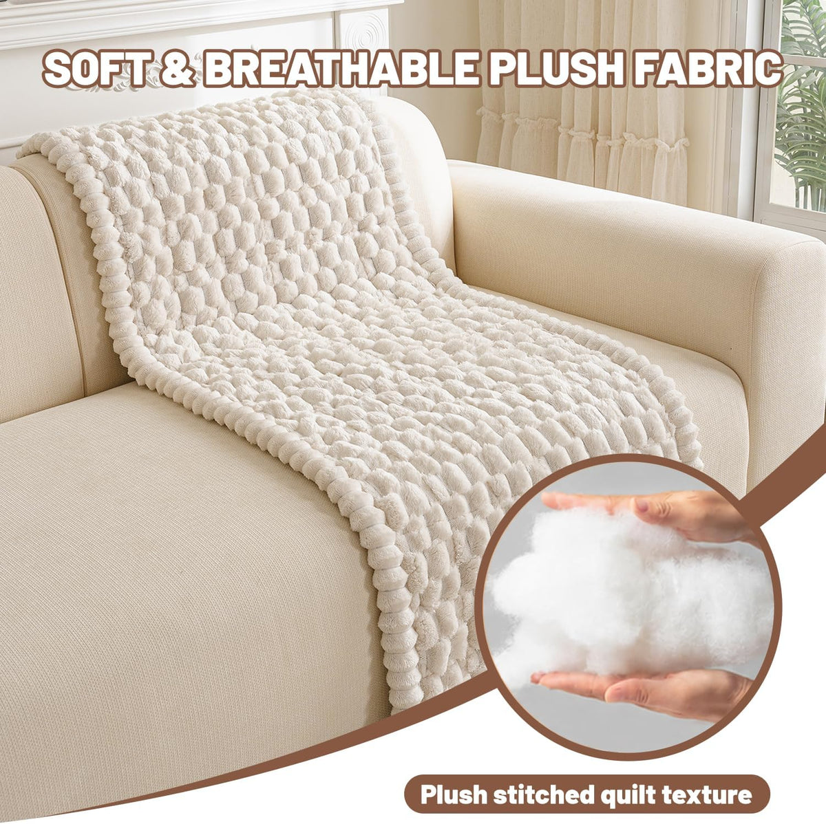 Couch Cover for Dogs Washable, Non Slip Soft Cozy Brown