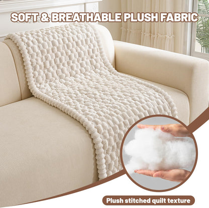 Couch Cover for Dogs Washable, Non Slip Soft Cozy Brown
