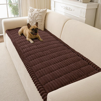 Couch Cover for Dogs Washable, Non Slip Soft Cozy Brown