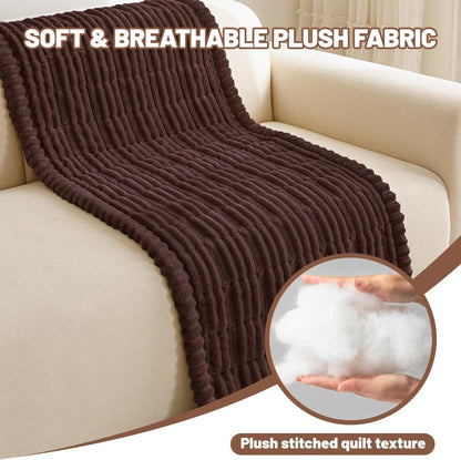 Couch Cover for Dogs Washable, Non Slip Soft Cozy Brown