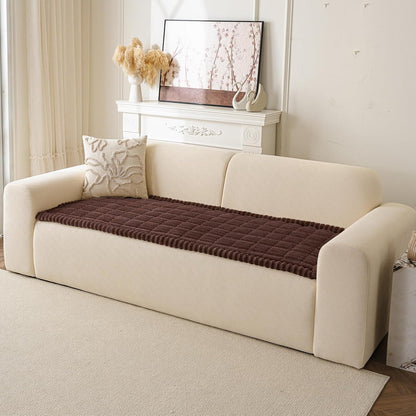 Couch Cover for Dogs Washable, Non Slip Soft Cozy Brown