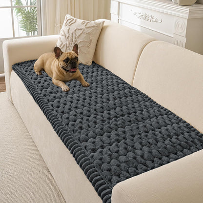 Couch Cover for Dogs Washable, Non Slip Soft Cozy Brown