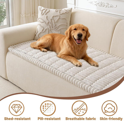 Couch Cover for Dogs Washable, Non Slip Soft Cozy Brown