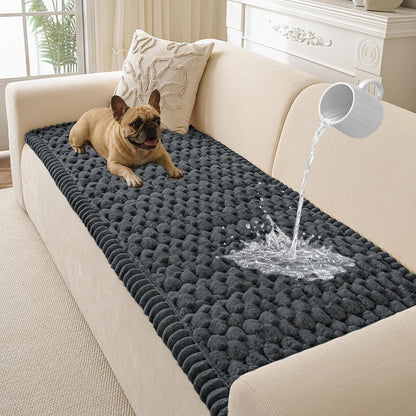 Couch Cover for Dogs Washable, Non Slip Soft Cozy Brown