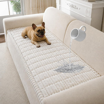 Couch Cover for Dogs Washable, Non Slip Soft Cozy Brown