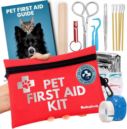 Dog First Aid Kit - Vet-Approved Emergency Kit for Dogs & Cats - Essential