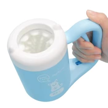 Dog paw cleaner, semiautomatic paw washer for dogs, Portable Pet Foot Wash Cup, Soft Pet Feet Quickly Cleaner.