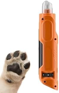 PAPIFEED Dog Nail Grinder, Pet Nail Grinder with 6 Speeds Quiet Motor, LED Light and Dust Collection, Rechargeable Dog Nail Trimmer for Small Medium Large Dogs Cats, Type-C Grooming Kit