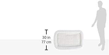 MidWest Homes for Pets QuietTime Dog Bed - White Fleece Bolster, Ultra-Soft and Machine Washable, Fits 24-Inch Crates and Carriers, for Small Breed Dogs