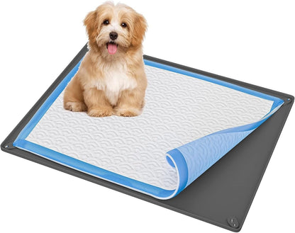 Dog Pee Pad Holder Tray Fits for 28” x 30” Pee Pads - 1 Pack - Grey