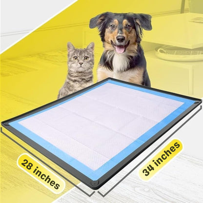 Dog Pee Pad Holder Tray Fits for 28” x 30” Pee Pads - 1 Pack - Grey