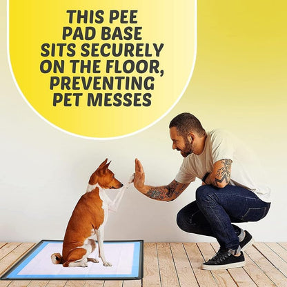Dog Pee Pad Holder Tray Fits for 28” x 30” Pee Pads - 1 Pack - Grey