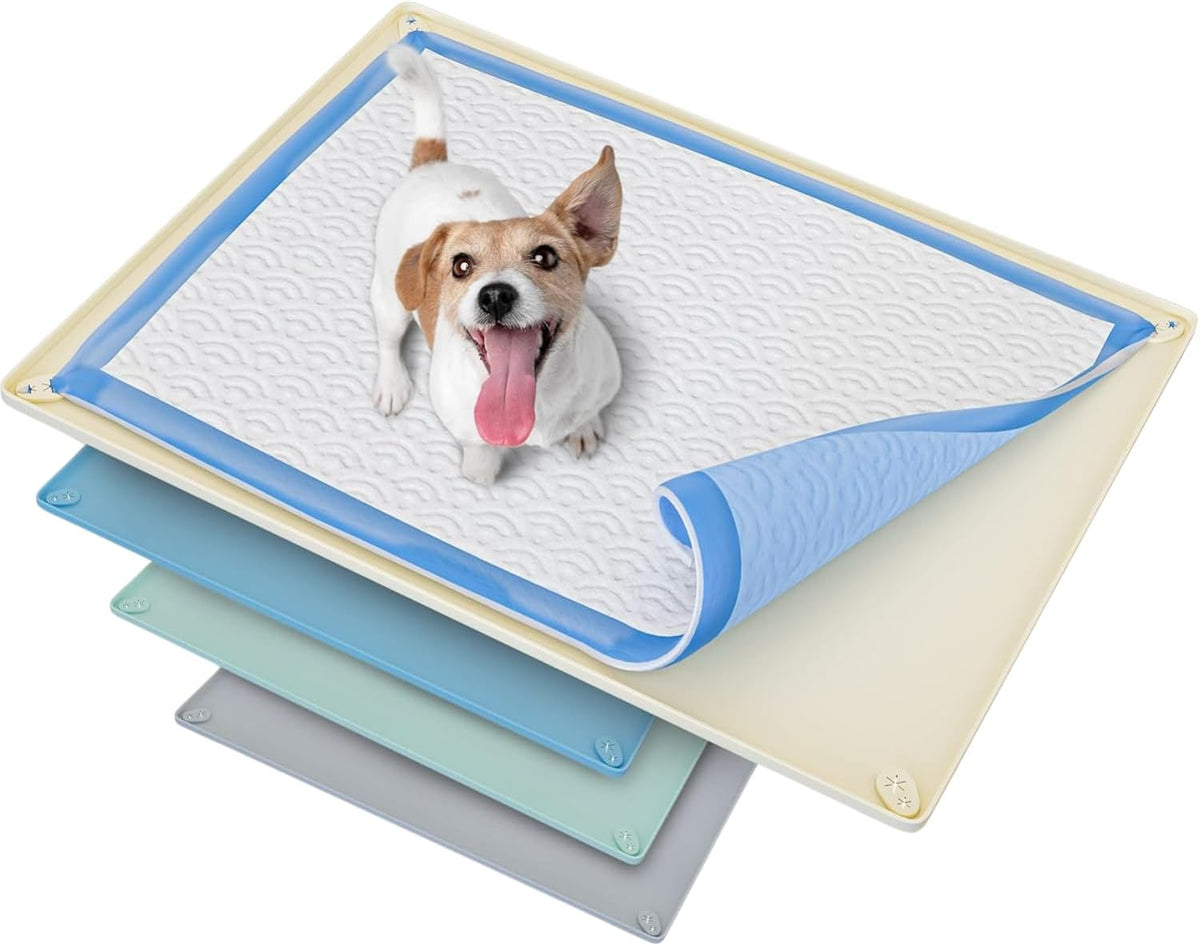 Dog Pee Pad Holder Tray Fits for 28” x 30” Pee Pads - 1 Pack - Grey