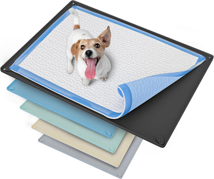 Dog Pee Pad Holder Tray Fits for 28” x 30” Pee Pads - 1 Pack - Grey