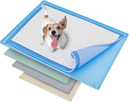 Dog Pee Pad Holder Tray Fits for 28” x 30” Pee Pads - 1 Pack - Grey