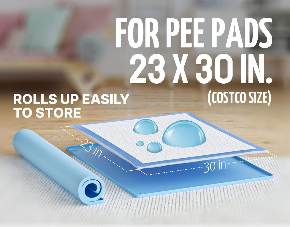 Dog Pee Pad Holder Tray Fits for 28” x 30” Pee Pads - 1 Pack - Grey