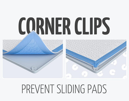 Dog Pee Pad Holder Tray Fits for 28” x 30” Pee Pads - 1 Pack - Grey