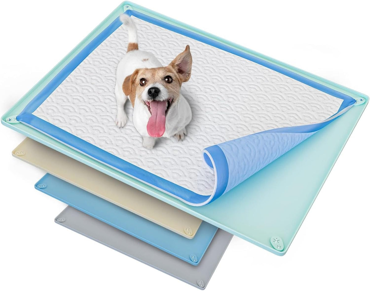 Dog Pee Pad Holder Tray Fits for 28” x 30” Pee Pads - 1 Pack - Grey