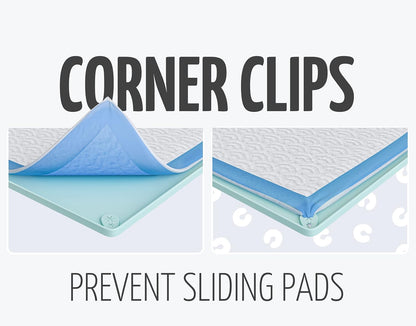 Dog Pee Pad Holder Tray Fits for 28” x 30” Pee Pads - 1 Pack - Grey