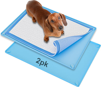 Dog Pee Pad Holder Tray Fits for 28” x 30” Pee Pads - 1 Pack - Grey